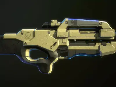 M96 Mattock Mass Effect 3D model