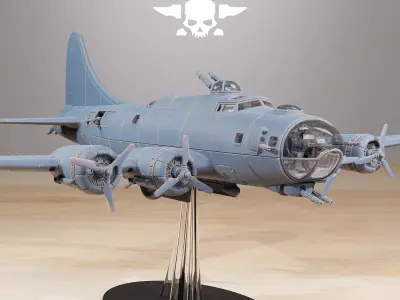 GrimGuard Bomber with Interior 3D print model