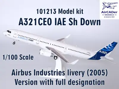 101213 Model kit Airbus A321CEO IAE Sh Down 3D print model