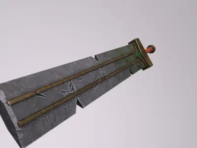 GreatSword sword Low-poly 3D model buy