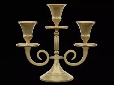 Candle Holder Low-poly 3D model