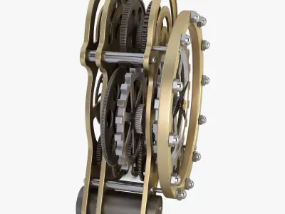 Gear alarm clock v 1 3D model