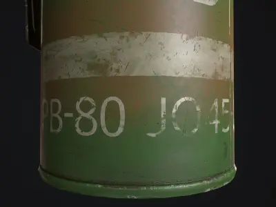 M18 Smoke Grenade Low-poly 3D model