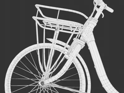 Old Bikes asset pack Low-poly 3D model