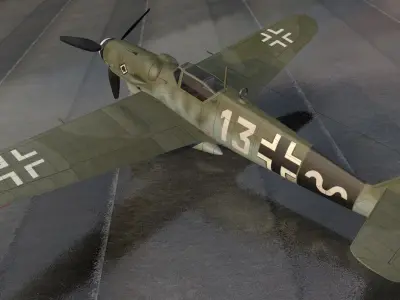 Messerschmitt Bf-109 G-14 3D model