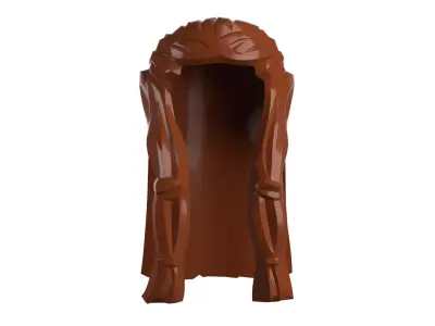 Custom3Dprint Minifigure Accessory - Minifigure Hair S2 - 033 3D print model