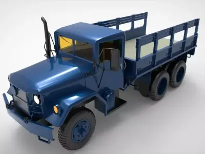 M35 half ton Cargo Truck 3D model