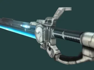 SciFi Futuristic Blade Low-poly 3D model
