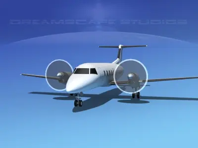 Embraer E-120 Brasilia LP SS 3D model