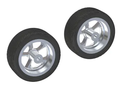 Custom wheels HRBB BoF for your scale model 3D print model