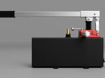 Manual Hydraulic Pump 3D model