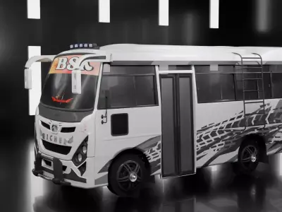 Eicher Starline Bus 3D model