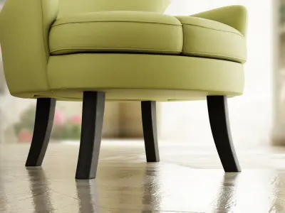Furniture Accent Chairs Bohemian 007 Low-poly 3D model