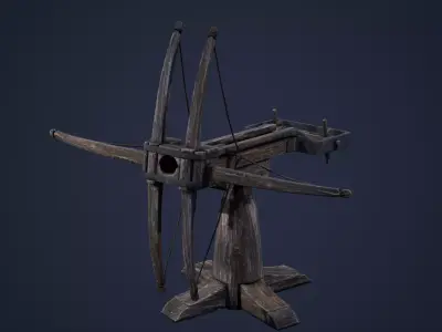 Ballista ball projectile Low-poly 3D model