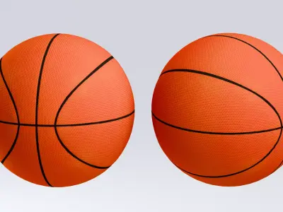 Balls Pack - Basketball Ball Low-poly 3D model