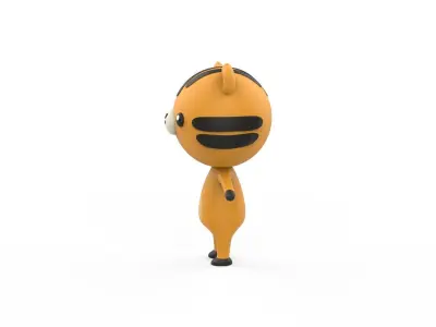Stylized Character 001 Tiger Low-poly 3D model