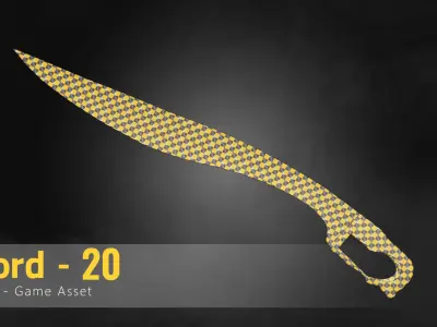 Sword-20 Low-poly 3D model