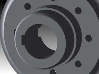 Periflex clutch Free 3D model