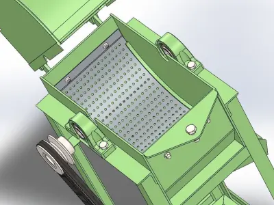 Small Scale Hammer Mill  3D model