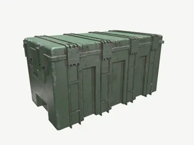 Military Ammo Crate Low-poly 3D model purchase