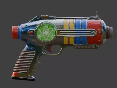 Atomic Fusion Ray Emitter 3D Model Low-poly 3D model