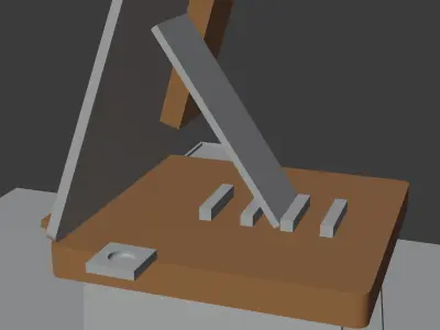 Collapsible Modular Canvas Stand Free 3D model