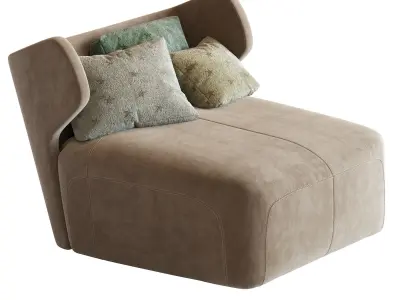 DC 100 Chaise Longue Ceccotti Collezioni 3D model