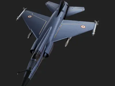 Mirage F1 Low-poly 3D model