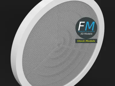 Round air vent 3D model