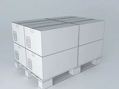 europallet dozen Free 3D model