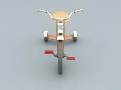 laos Kid Bicycle 3D model