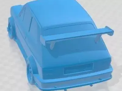 Seat 127 1972 Tuning Printable Car 3D print model