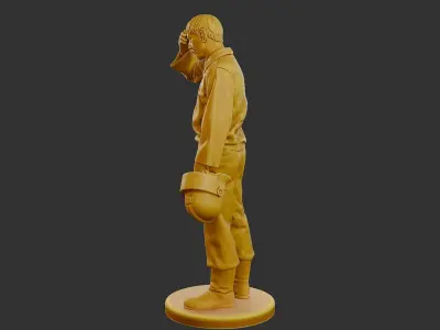 Czechoslovakian firefighter 90s 010 3D print model