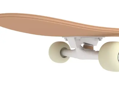Skate - Editable Poly 3D model