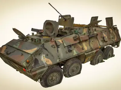 SKOT OT-64 - wheeled floating armored transporter 3D model