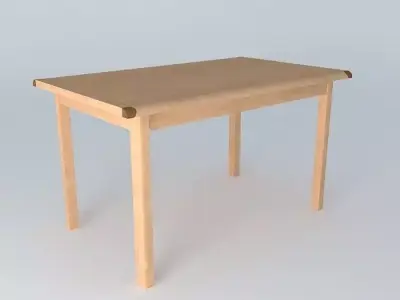 Indiana Red Pine Table 3D model