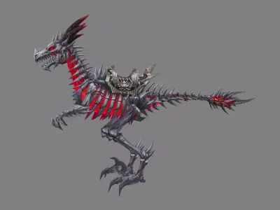 Mount - Dino Type 05 Low-poly 3D model