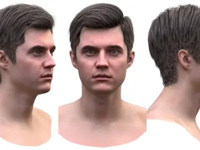 Mans Head 3D model