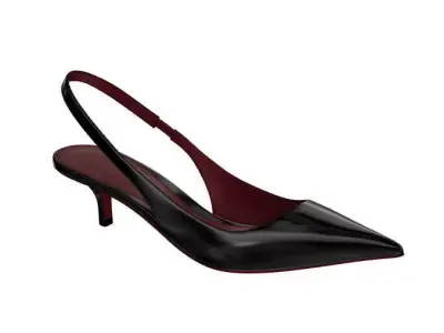 high heels Low-poly 3D model