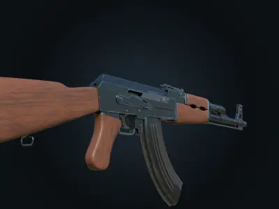 AK-47 game-ready ak - rifle 3D model