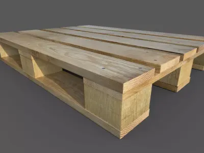 Pallet wooden Free low-poly 3D model purchase