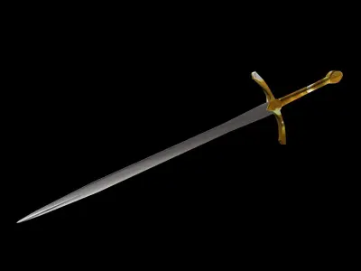 Sword Free low-poly 3D model 22