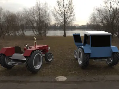 Cabin tractor 3D model