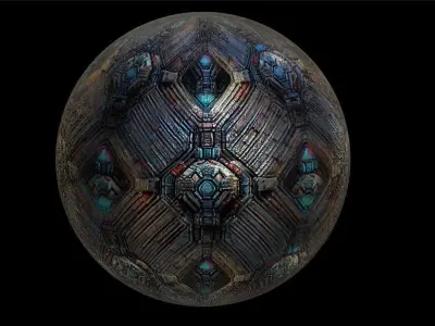PBR Sci-Fi Seamless Realistic Material SBSAR 4k Texture 018 Texture
