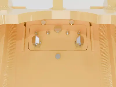 CAT Excavator Pin Grabber Coupler 3D model Low-poly 3D model