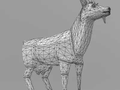 animal goat  3D model