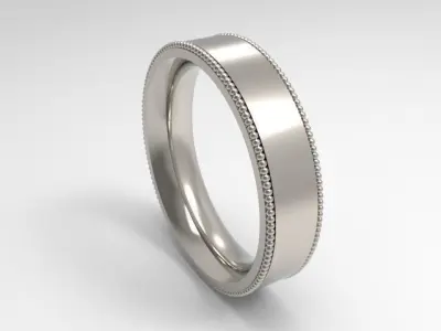 woman solitaire ring 7 part r00127 3D print model