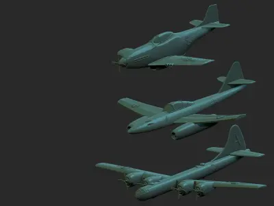 3 jets 3D print model