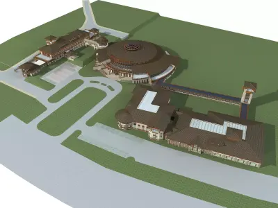 Hotel Building 3D model 63