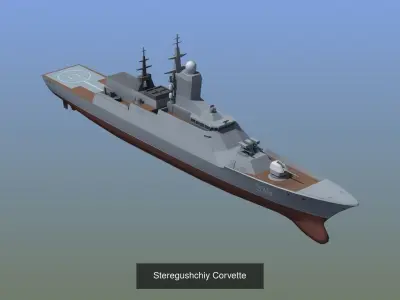 4 VR Warships 3D Model Pack
